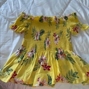 Off the shoulder floral top